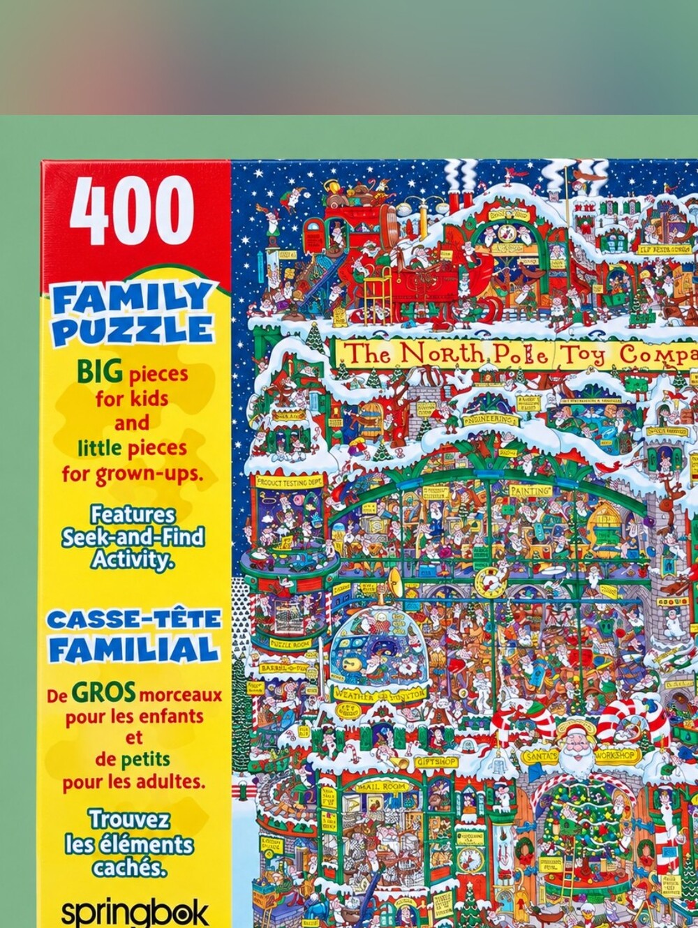 Vintage 2000 Springbok The North Pole Toy Company 400 Piece Puzzle NEW SEALED